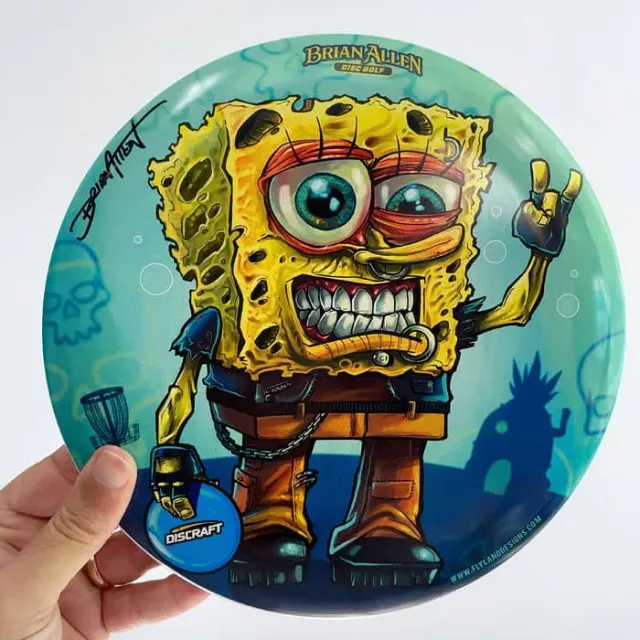 Discraft Buzzz Grunge Bob discgolfdisc signerad
