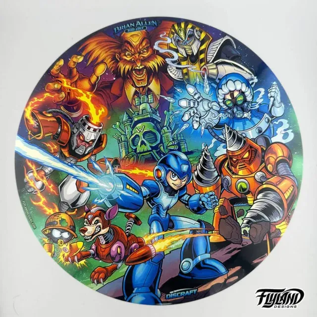 Discraft Buzzz Mega Man discgolfdisc signerad