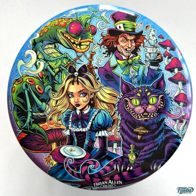 FlylLand Designs Alice Wonderland Buzzz discgolfdisc SuperColor